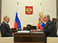 Владимир Путин и Игорь Сечин, 12 мая 2020 года