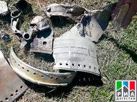 В горах возле дагестанского села Чираг местные жители нашли обломки неизвестного разорвавшегося снаряда и воронку от него