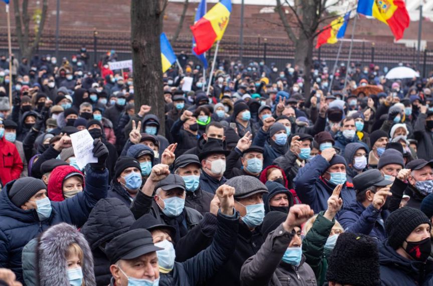 Акции протеста Молдова
